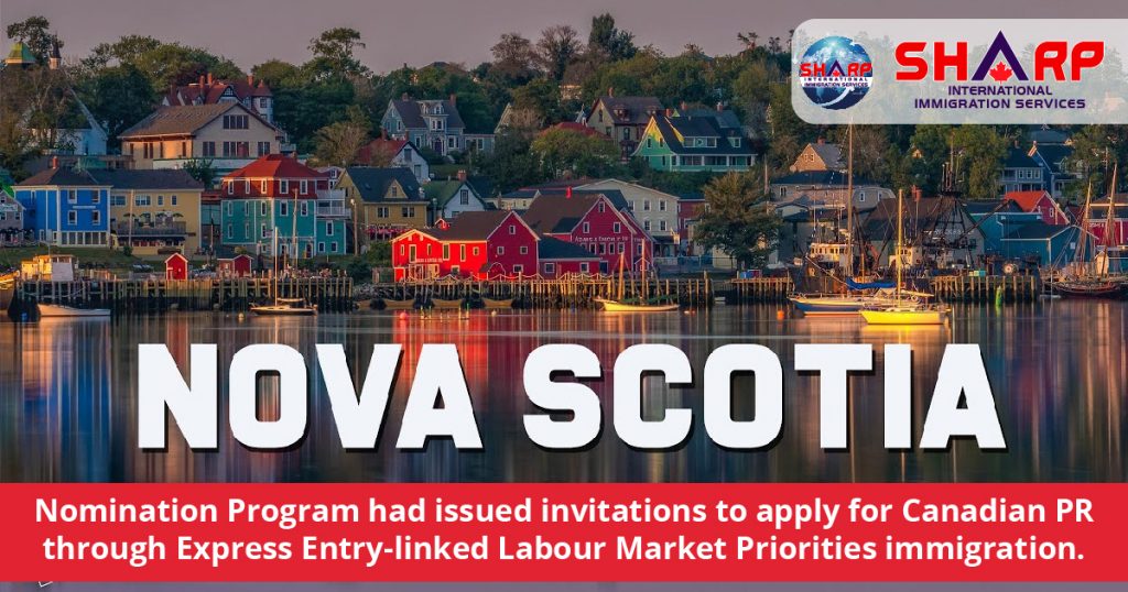 Nova Scotia Nomination Program had issued invitations to apply for