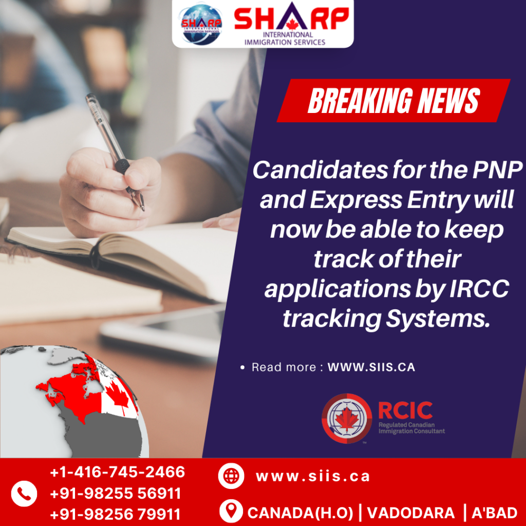 Candidates for the PNP and Express Entry will now be able to keep track