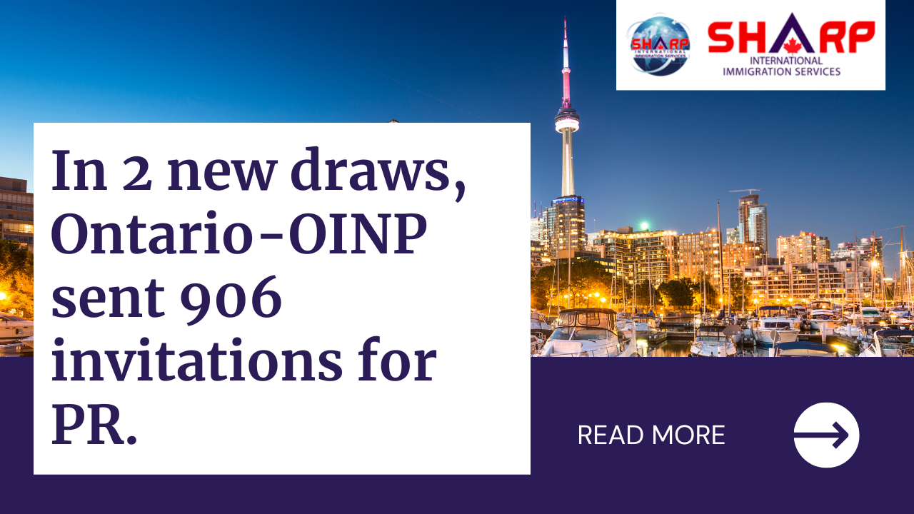 Ontario PNP Draws Issued 1474 PR Invitations