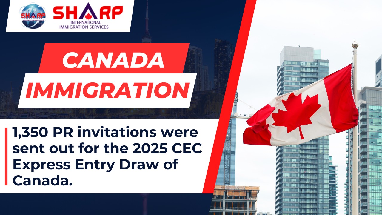 On January 8, 2025, Immigration, Refugees, and Citizenship Canada (IRCC) held its first Canadian Experience Class (CEC) Express Entry draw of the year, drawing 1,350 applicants for PR.